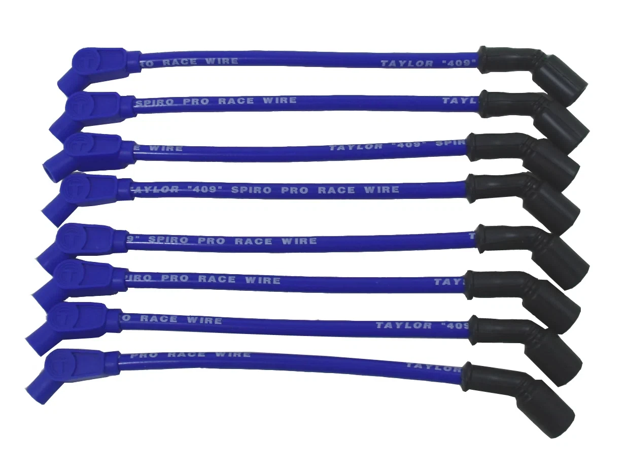 Spark Plug Wire Set Universal 10.4mm Silicone Spiro Pro 409 409 135_ Blue 79613
